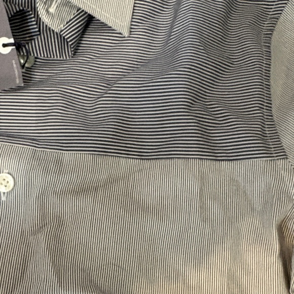 Murano Gray and White Casual Button Down Shirt sz Sm - Picture 3 of 5